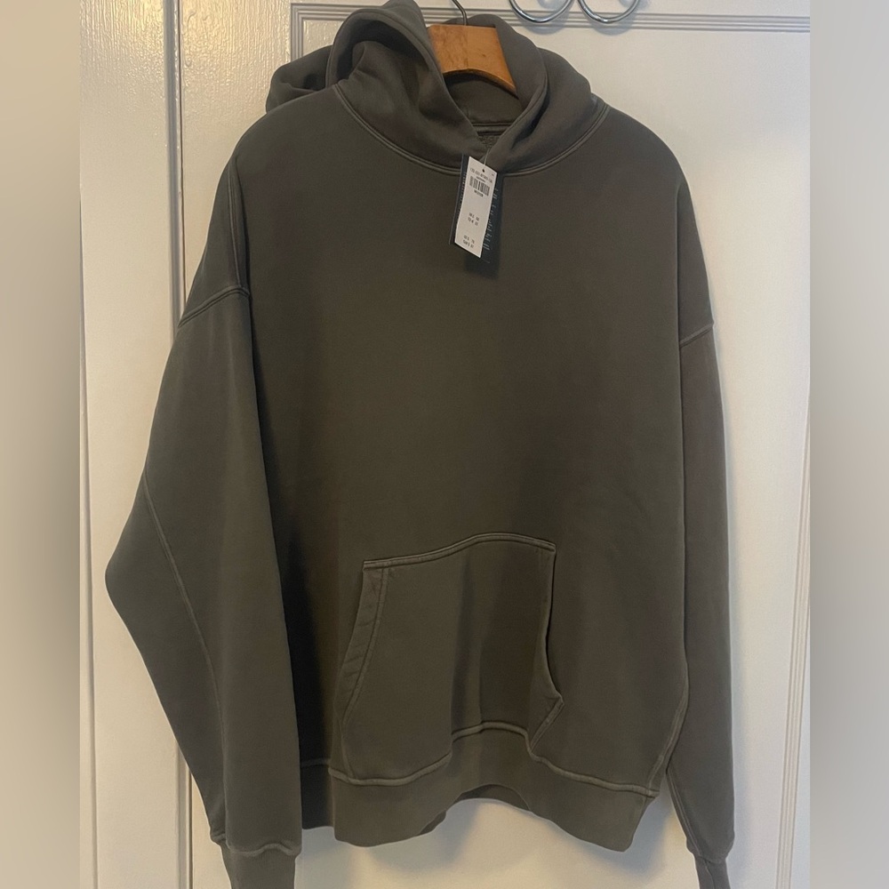 Abercrombie Fitch essential popover hoodie size medium color: Dark gray